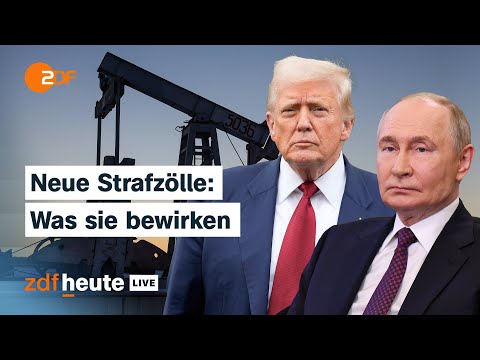 Ukraine-Krieg: Präsident Trump erhöht Zölle gegen Indien wegen Öl-Handel mit Putin | ZDFheute live