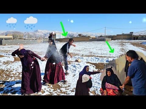 Snowfall and Samaneh's conflict with Maryam and Faraj.❄️☔🌦️⛈️🌩️