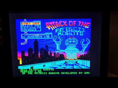 starting Attack of the petscii robots on twilighte board, see details on www.oric.org