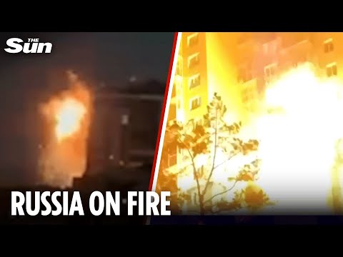 Ukraine drones strike luxury residential building in Russia