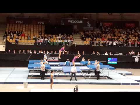 KOCHESOK Susana,KORNETSKAYA Anna RUS compulsory Trampoline World Championships 2015