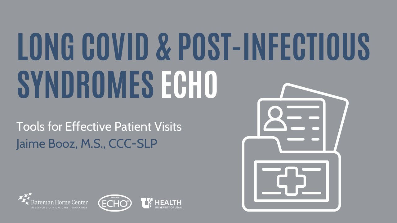 Tools for Effective Patient Visits (Long COVID & Post-Infectious Syndrome ECHO)