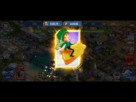 Lucky Leprechaun Day & Solid Gold Packs! Jurassic World The Game| R #306