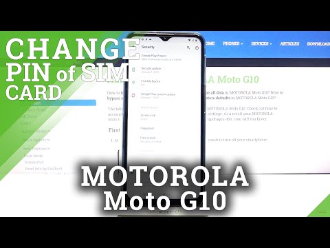 How to Change SIM PIN in MOTOROLA Moto G10 – Find SIM Card PIN Options