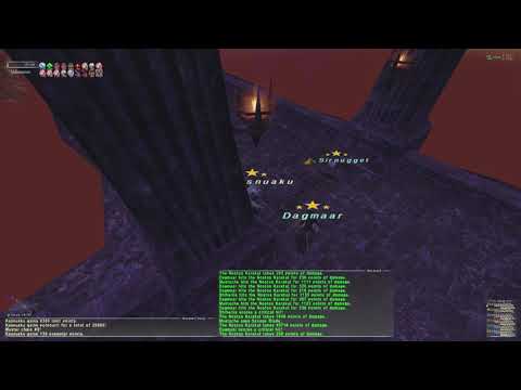 Final fantasy XI odyssey C ; 5 headed hydra strategy #bard #warrior #whitemage #corsair #darkknight