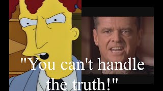 THE SIMPSONS - LISA &amp; BART TRAP SIDESHOW BOB ELECTION FRAUD - YOU CAN&#39;T HANDLE THE TRUTH PARODY