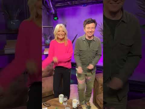 Rick Astley dancing 'Never Gonna Give You Up' with Gaby Roslin | Gaby's IG post