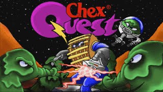 Chex Quest - A Doom Like Clone Game (DOS) - First Three Levels