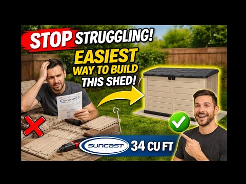 How To Assemble Suncast Horizontal Shed 34 cu (Pretty much the same for all Suncast sheds)