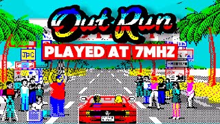 Tez-X Spectrum 1101 Outrun Played at 7Mhz