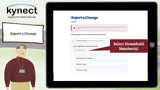 How to report a change to your information using kynect benefits.