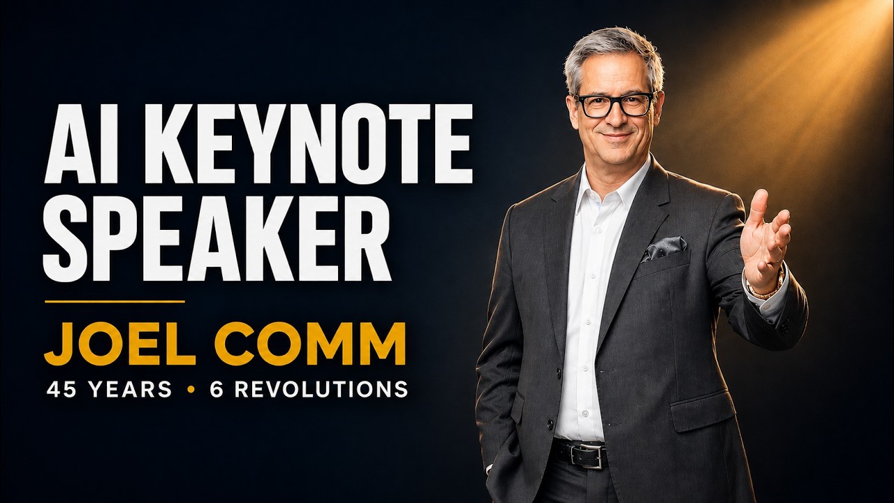 Promotional video thumbnail 2 for Joel Comm - Social Media Marketing Keynote Speaker