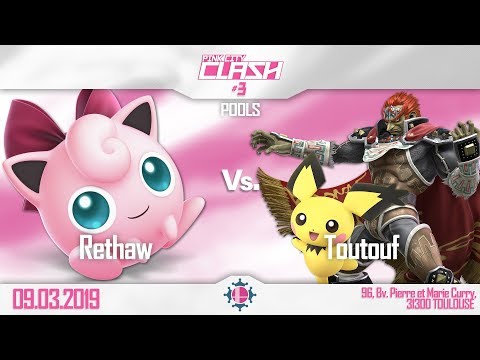Pink City Clash 3 – Rethaw (Jigglypuff) Vs. Toutouf (Pichu, Ganondorf) – Pools