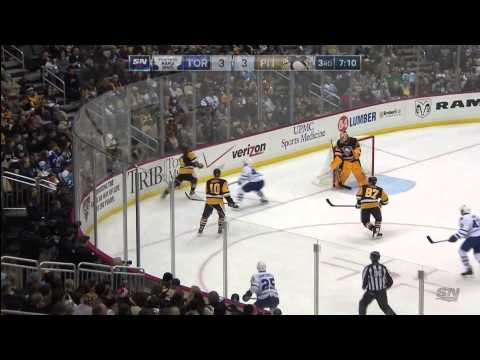 Kadri's Huge Hit on Ehrhoff vs Pens - Nov 26th 2014 (HD)