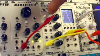 Video thumbnail for Modular WIld Presents SOUNDS-Malekko Heavy Industry Richter Envelator as AR  envelope by Modular Wild
