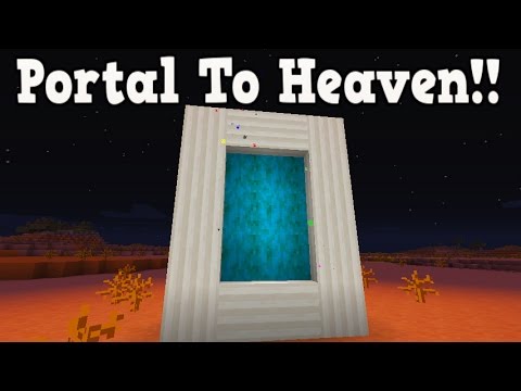 Secret Heaven Dimension in Minecraft! Divine Portal Tutorial!