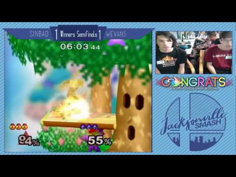 Jax Smash Weekly 5/11/17 - Sinbad(Sheik) Vs Wevans(Samus) - Melee Winners Semis