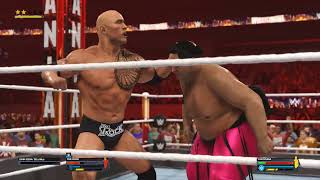 Wwe 2k24  the rock vs yokozuna wrestlemania full match 4k