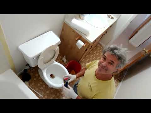 Cleaning Nasty Stain inside the Toilet