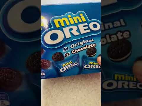 Mini Oreo pack #shorts #satisfying #asmr #snacks #oreo #minioreo #oreos