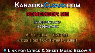 Hoobastank - Remember Me (Backing Track)