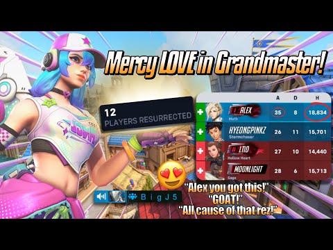 Mercy LOVE in Grandmaster! 😍 - Mercy Gameplay & Commentary - Overwatch 2 (Season 18)