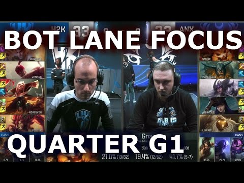 ANX vs H2K G1 - BOT LANE FOCUS Player Experience (w/ Gate) | Quarter Finals LoL S6 Worlds 2016