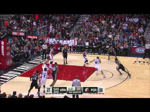 Danny Green Highlights Spurs vs. Blazers 12.15.2014 - 12 Points, 1 Assist