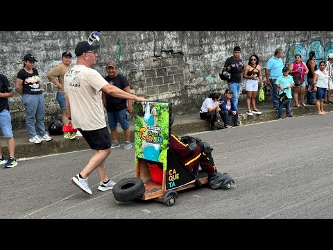 Aventura extrema en la válida de carritos de balineras en Florencia #caquetá 