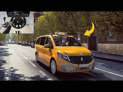 Mini Bus Taxi Driving - Taxi Life A City Driving Simulator | Steering Wheel Gameplay