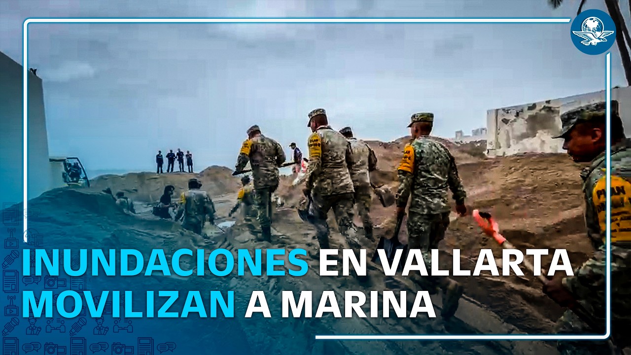 Despliegan Plan Marina y DN III en zonas inundadas de Puerto Vallarta