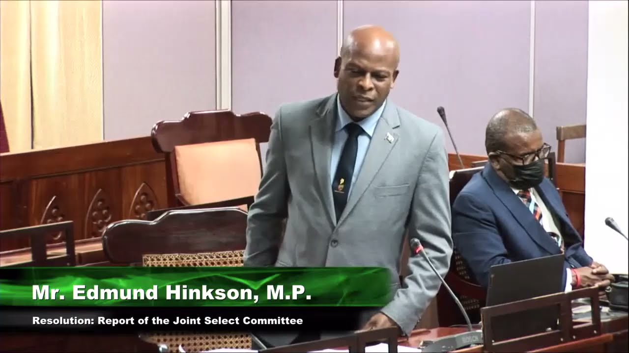 The Honourable House of Assembly. Resolution: Report of the Joint Select Committee, Friday 3rd Dec