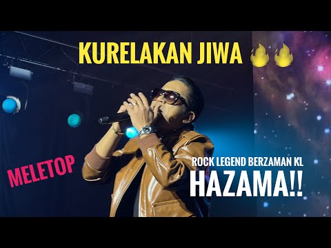 Hazama 🔥🔥 Ku Relakan Jiwa Rock Legend Berzaman Mega Star Arena KL 2024