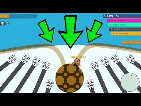 Paper.io 2 INSTANT WIN! Hacker Circles the Whole Map in Paper.io 2