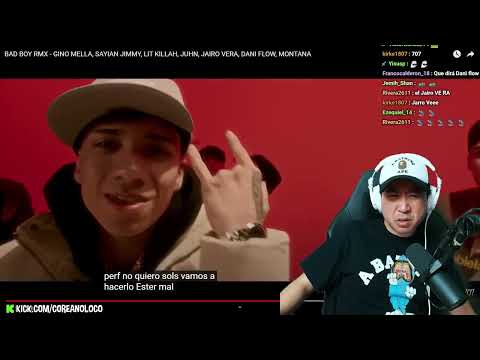 Coreano Loco reacciona a BAD BOY RMX 😱🔥 Gino Mella, Sayian Jimmy, Lit Killah, Juhn, Jairo Vera