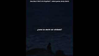 Selena Gomez, benny blanco - How Does It Feel To Be Forgotten (Sub. Español)