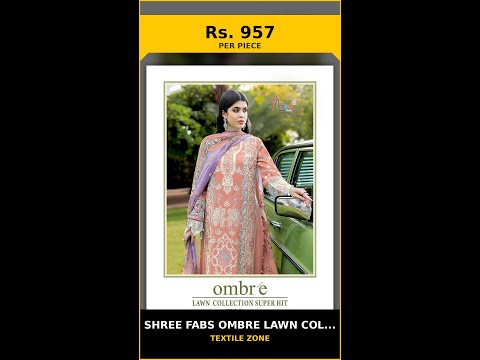 Shree Fabs Ombre Lawn Collection Super Hit Vol 1 - Chiffon Dupatta – product video thumbnail