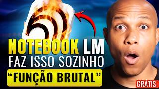 O NotebookLM acabou de quebrar tudo com essa FUNÇÃO!!! e quase ninguém percebeu 🤯