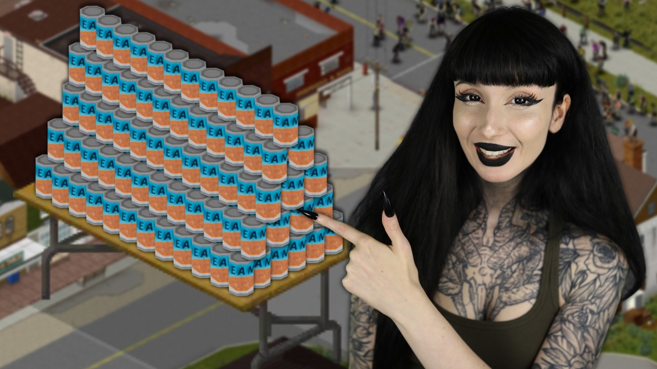 I built a wall of beans in project zomboid