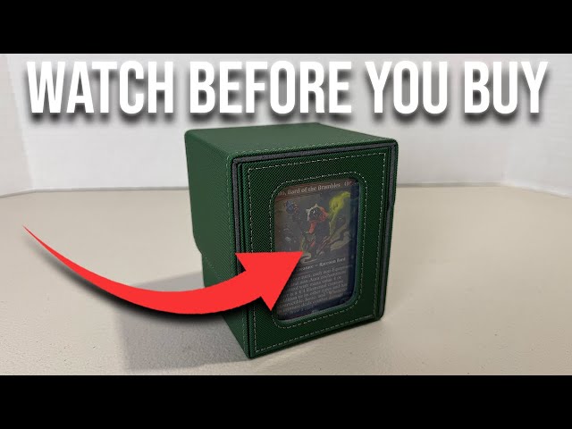 Vídeo relacionado con Tolesum Commander Deck Box para MTG con 3pcs 35PT Magnetic Card, caja de tarjetas para 1800+ con 10 divisores y 6 clips de valla
