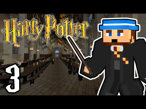 MINECRAFT WITCHCRAFT AND WIZARDRY - Episode #3 - BEING SORTED! (Minecraft Harry Potter Mod)