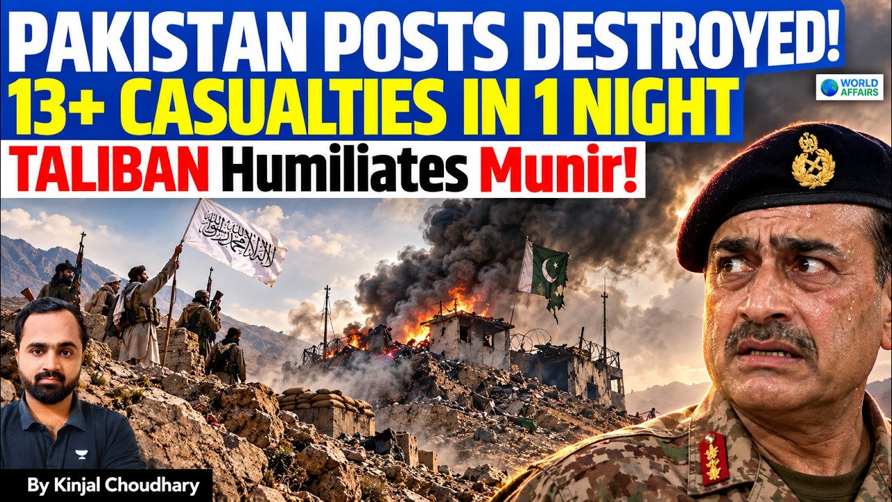 PAKISTAN POSTS DESTROYED! Taliban Humiliates Asim Munir, 13+ Casualties at Durand Line | Kinjal