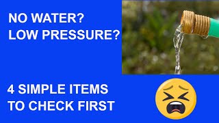 Low Water Pressure, No Water: Check These Items First for Well Pump Problems