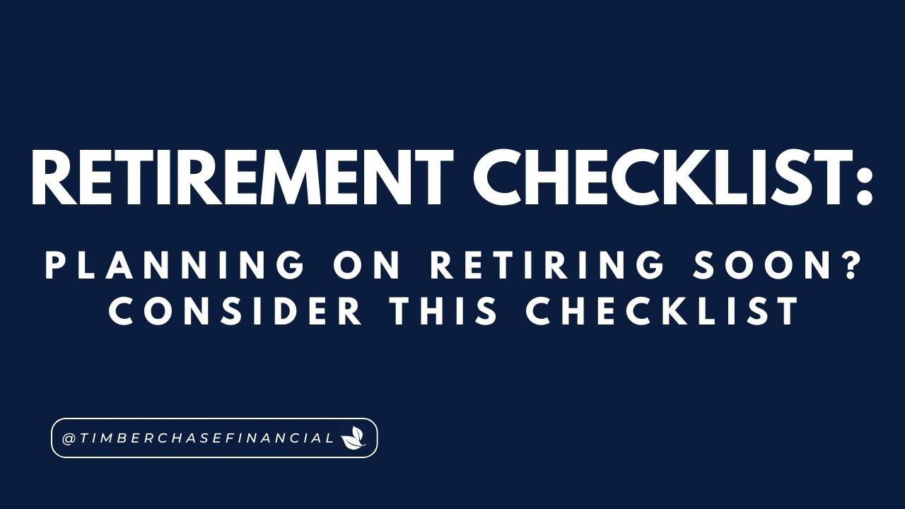 Retirement Planning Checklist
