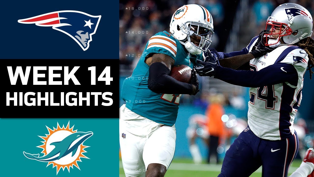 Patriots vs. Dolphins | NFL Week 14 Game Highlights
