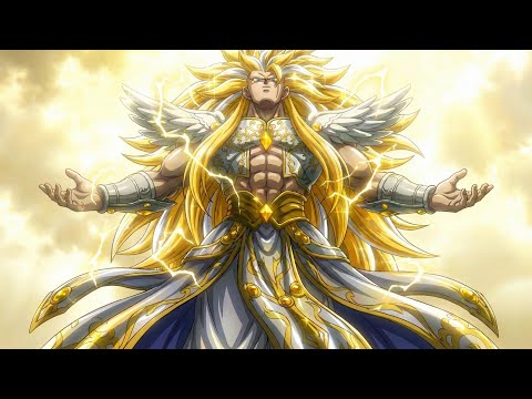 Goku receives the power of Zalama and Akumo and becomes the celestial god