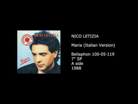 NICO LETIZIA (NICK LETIZIA) - Maria (Italian Version) - 1988