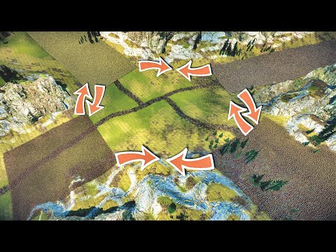 Battle For Crossroads: Roman Generals vs Goldensun Knights vs Zombies vs Spartans - UEBS 2