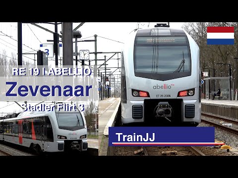 🇳🇱 4K Zevenaar NL | Abellio RE19 Arnhem -  Düsseldorf | ET 25 2306 & ET 25 2307 | Stadler Flirt 3