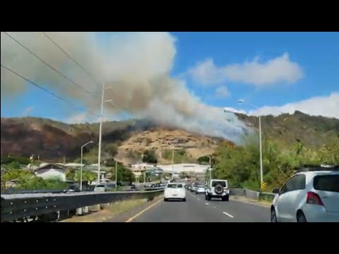 Kalihi Kam 4 Housing Brush Fire Honolulu Hawaii